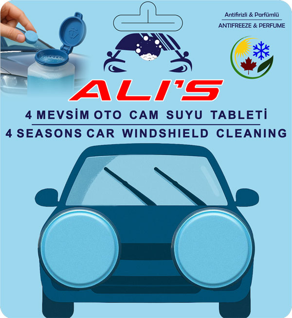 ALI'S 4 Mevsim Oto Cam Suyu Tableti
