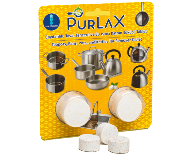 Purlax Çaydanlık, Tava, Tencere, Su Isıtıcısı ve Evye Temizlik Tableti (20 gr.)